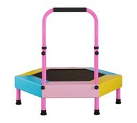 Mini trampoline pliable pour enfant 91 cm | Trampoline pour enfants avec poignée réglable pour salle de classe, maternelle, maison, gym, parc, aire de jeux, pelouse
