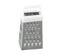 Mini trancheuse compacte à quatre côtés avec dents en acier inoxydable, poignée antidérapante et trou de suspension pour une utilisation en cuisine, adaptée pour râper et hacher (couleur aléatoire)