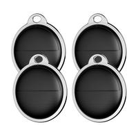 Mini traqueur GPS intelligent pour enfants et personnes âgées,Bluetooth,AirTag,étiquette de perte de vélo,système Apple iOS,trouver mon - Type 4 PCS Black