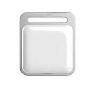 Mini traqueur GPS sans fil,alarme anti-perte,clé de sac pour enfant,recherche de portefeuille,Bluetooth,enregistrement GPS,étiquette intelligente pour iPhone,Android - Type 1pcs White