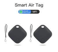 Mini Traqueur Intelligent Gps Air Tag Pour Apple Ios,Bluetooth,Détecteur D'enfant,Animal De Compagnie,Voiture Perdue,Système Find My Andrea Er - Type 2pcs Black #B