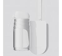 Mini Travel Sun Umbrella with Case Portable Folding Pocket Rainshade Uv Sun Protection Stylish Personal Rain Shelter for Outdoor Travel, Compact Folding for Daily Use, Easy to Carry(6.5x15cm,Silver)