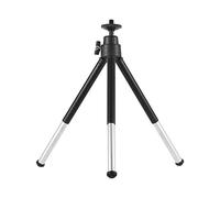 Mini Trépied 2 Section Extensible du Support de Trépied de Bureau Support 1/4 Pouce Support pour Le Téléphone ILDC. Charge 0,5 Kg Noir