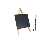 Mini trépied ardoise de table Bois avec finition hêtre laqué 24x15cm Securit
