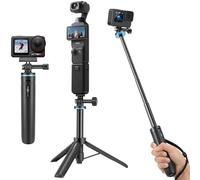 Mini Trepied avec Perche Télescopique 51cm pour DJI Osmo Pocket 4/3, GoPro Hero 13/12/11/10/9/Max, DJI Osmo Action 5 Pro/4, Insta360 Ace Pro, AKASO EK7000/V50X et Autres caméra d'action