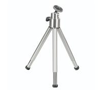 Hama Mini-trépied Ball L – métal, tête sphérique 1/4 pouce – hauteur de travail 14–21 cm – argent