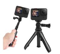 Mini Trépied Bâton Selfie pour GoPro Hero 12-5, DJI Osmo, Insta360 25cm