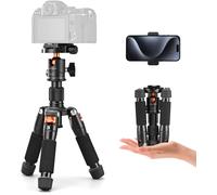 Mini Trépied de Bureau Compact 52cm, Trépied de Table Portable en Aluminium avec Rotule à 360° pour Caméscope Vidéo Appareil Photo Reflex Numérique, Charge Max 6 kg, Support de Téléphone