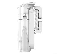 Mini trépied de téléphone 3 en 1 avec télécommande, hauteur réglable de 11,7 à 41,5 cm, support de téléphone en alliage d'aluminium pour photographie (blanc)