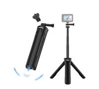 Mini Trépied Déploiement Automatique,Portable Trépied DJI/Go Pro, Peut se Transformer en Perche à Selfie, avec 1/4" Adaptateur,Tripod Caméra Action Compatible avec DJI Osmo et Insta360