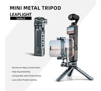 Mini trépied en aluminium LEAPLIGHT pour caméra DJI Osmo Pocket 3/4/4P/360LunaUltra, poignée de maintien avec rotation à 360° ° Support de téléphone avec rotule Tripod A