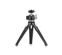 Mini trépied multifonction à hauteur réglable, tête rotative à 360°, design léger et compact