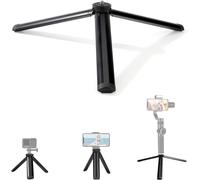 Mini Trépied Portable Trepied Smartphone Tripod Caméra en Alliage D'aluminium avec Vis 1/4"" pour Téléphone GoPro Appareil Photo Longueu 11cm Noir