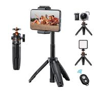 Mini Trépied pour Appareil Photo 33.5cm, Petit Trépied Noir pour téléphone, Trépied de Voyage, Tripode de Poche Compatible