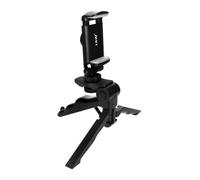 Mini Trépied Smartphone - LinQ - 2en1 - Rotatif 360° - Compatible GoPro - Noir
