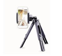 Mini trépied télescopique de bureau pour la prise de vue,support de téléphone portable en direct,petite position de partenaires vidéo, - Type Black