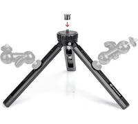 Mini Trépied, TR01S Petit Trépieds Table Caméra en Aluminium Portable vis 1/4 et 3/8, Max supporte 5kg pour Smartphone DSLR Vlogging, Mini-Trépied-Petit-Caméra-Aluminium