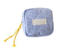 Mini triche carré à carreaux coréen | tissu compact avec compartiments