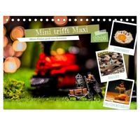 Mini trifft Maxi - Wenn Kleine groß rauskommen (Tischkalender 2026 DIN A5 quer), CALVENDO Monatskalender: Winzige Welten, große Geschichten - Ein Kalender der besonderen Art!