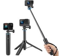 Mini Tripod with Telescopic Pole 20"" for GoPro Hero 13/12/11/10/9/Max, DJI Osmo Action 5 Pro/4, Insta360 Ace Pro, AKASO EK7000/V50X and Other Action Camera