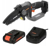 Mini tronçonneuse à batterie 20V 5" / 13cm, (1x batterie + chargeur)