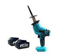 Mini tronconneuse a batterie 3600W 12000SPM scie alternative électrique sans fil sans brosse outil de coupe de bois en métal à vitesse Variable(One Bat Brushless)