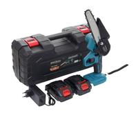 Mini Tronçonneuse À Batterie 6" 21V Avec 2 Batteries + Malette Scie À Main