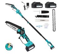 Mini Tronçonneuse à Batterie Brushless STANEW 6 pouces et 8 pouces,2.0 Ah Batteries*2 ,600W Tronçonneuse Électrique sans Fil