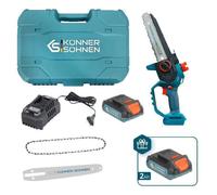Mini-tronçonneuse à batterie - guide-chaîne 8″ (20 cm) - 8 m/s - avec chargeur pour batterie 20V