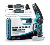 Mini Tronçonneuse à Batteries 6 Pouce-800W-2 x 4000mAh 21V Batteries 2 Chaînes - ZESTE Élagueuse Électrique sans fil