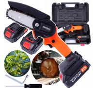 Mini Tronçonneuse Batterie 4 " 2x LI-ION + Accessoire & Valise -