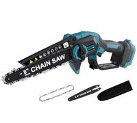 Mini Tronçonneuse pour Batterie Makita 18V, 8 Pouces & 6 Pouces Tronçonneuse Électrique Sans Balai Sans Fil avec Lubrification Automatique, pour Coupe de Bois/Élagage d'Arbres (Sans Batterie)