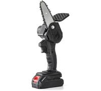 Mini Tronçonneuse sans Fil avec Batterie, Tronçonneuse électrique De 10 Cm, Scie Portative à Batterie pour La Coupe De Branches D'arbres De Jardin.