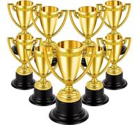 Mini trophées en vrac pour enfants, petits trophées en plastique doré léger de qualité supérieure, parfaits pour les tournois sportifs, les récompenses scolaires et les cadeaux de fête