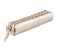 Clairefontaine Petite trousse 400006C - Slim cuirisé en véritable cuir 4×2,5×19,5 cm Gris