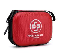 Mini trousse de premiers secours - 150 pièces - Petit kit médical étanche à coque rigide pour la maison, la voiture, les voyages, le camping, le camion, la randonnée, le sport, le bureau, le véhicule