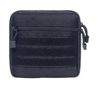 Mini trousse de premiers secours en plein air - Petite pochette de rangement médicale de voyage | Idéal pour le camping, la randonnée et les urgences, Noir/blanc