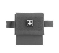 Mini Trousse de Premiers Secours Tactique, Petite Pochette Vide, Pochette MéDicale Compacte, Sac Edc Micro Trousse de Traumatologie(Gray)