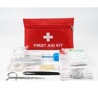 Mini Trousse de Premiers soins, Petit Compact Médicaux D'urgence Survie Kit pour Situations D'urgence à La Maison, Bureau, Voyage, randonnée, Camping, Plein Air et du Milieu de travail (14 pièces)