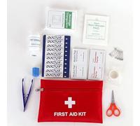 Mini Trousse de Premiers soins, Petit Compact Médicaux D'urgence Survie Kit pour Situations D'urgence à La Maison, Bureau, Voyage, randonnée, Camping, Plein Air et du Milieu de travail (12 pièces)