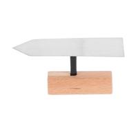 Mini Truelle de Finition en Acier Inoxydable, Petite, pour Travaux Précis | Bois et Lame Résistante à Déformation, pour Enduit de Diatomée, Peintures Artistiques