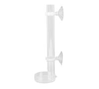 Mini Tube d'alimentation des crevettes | Faisseur Transparent en Acrylique pour Aquarium/Aquarium | Faisseur de crevettes en Cristal avec Aspirant et Plateau (25CM)