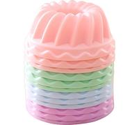 Mini tubes cannelés en silicone Moules à pâtisserie / gobelets à muffin, adaptés aux poêles à muffin / cupcake standard, 12-comptes