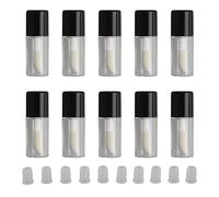 Mini Tubes de Brillant à lèvres réutilisables, Transparents et vides, pour échantillon de Rouge à lèvres, baume à lèvres, 1.5ml, 10 pièces