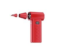 Mini Turbo Snow Blower, Portable Dual-Mode Air Blower & Vacuum with LED Display for Vehicle Snow Clearing & Home Use (Red)