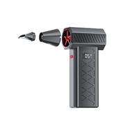 Mini Turbo Snow Blower with 6 Wind Speeds, 130,000 RPM Power, Dual Mode Design, Portable Snow Blower for Car with Lighting & LED Display Turbo Snow Blower for Vehicle Cleaning, Home (Black)