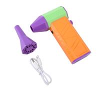 Mini Turbo Ventilateur électrique Air à air 130000rpm Blower Puissant de Haute Vitesse avec Buses magnétiques USB Rechargeables pour Le Bureau de Nettoyage à Domicile Matériau ABS (Orange)