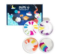 Mini U Bombe de bain - Nuage arc-en-ciel, fusée, lune et étoile - Beurre de karité hydratant - Jouets de bain amusants pour le bain - Excellent cadeau de Noël - Fabriqué pour les mamans