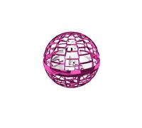 Mini UFO Drone pour Enfants VORMOR Jouet Volant Ball Rotation à 360 ° avec Lumière LED - Cramoisi Cramoisi G