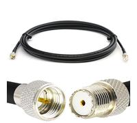Mini UHF Mâle à Mini UHF Femelle 1m UHF Câble coaxial RG58 50 Ohm - rallonge pour HAM cable antenne CB Radio Analyseur Tosmetre Marine RF VHF Cibi SDR Radio Amateur